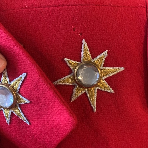 Vintage Harland red gold stars 80s blazer - Picture 9 of 9